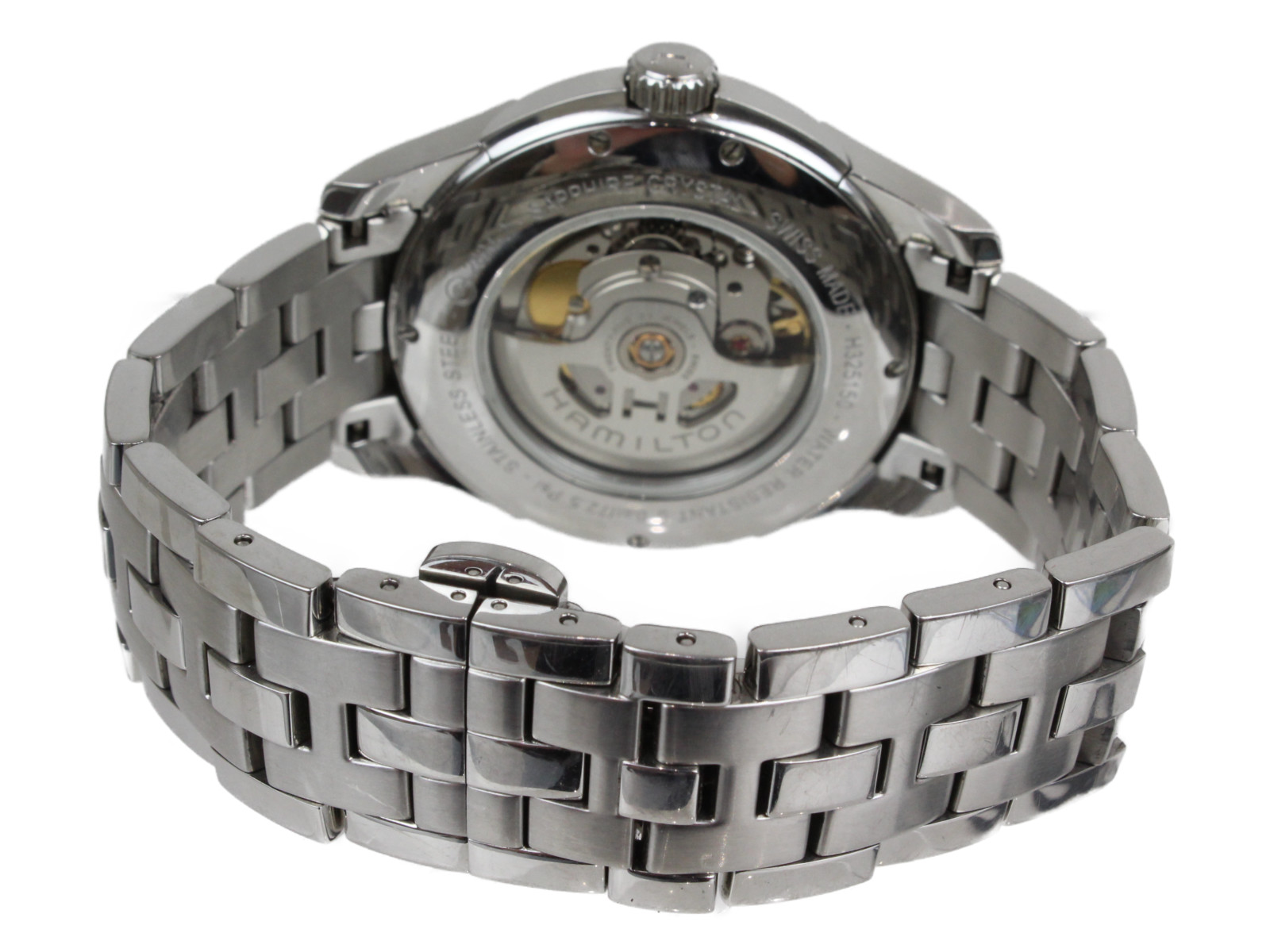 HAMILTON　ハミルトン　ジャズマスター　ビューマチック　H325150　自動巻き　デイト　SS　ブラック　メンズ　腕時計【中古】 |  かんてい局松前Ｒ５６号店