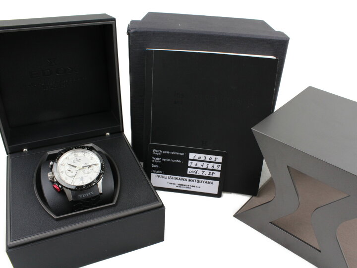楽天市場】【ギャラ有】EDOX エドックス クロノラリー1 クロノグラフ 