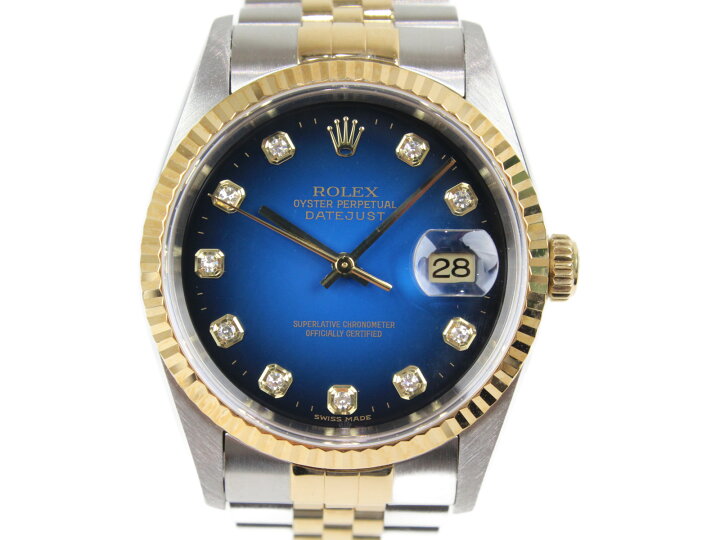 楽天市場】【販売証明書有】ROLEX ロレックス デイトジャスト 16233G 