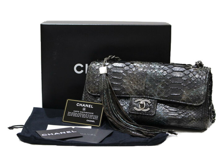 楽天市場】CHANEL シャネル A33008 パイソン チェーンショルダー