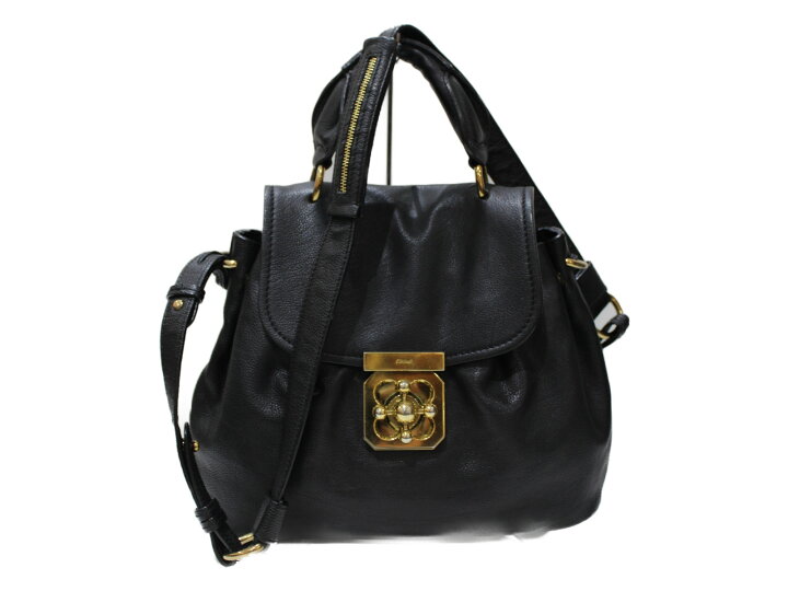 楽天市場】Chloe エルシー 3S0832 レザー ブラック 2WAYショルダー 