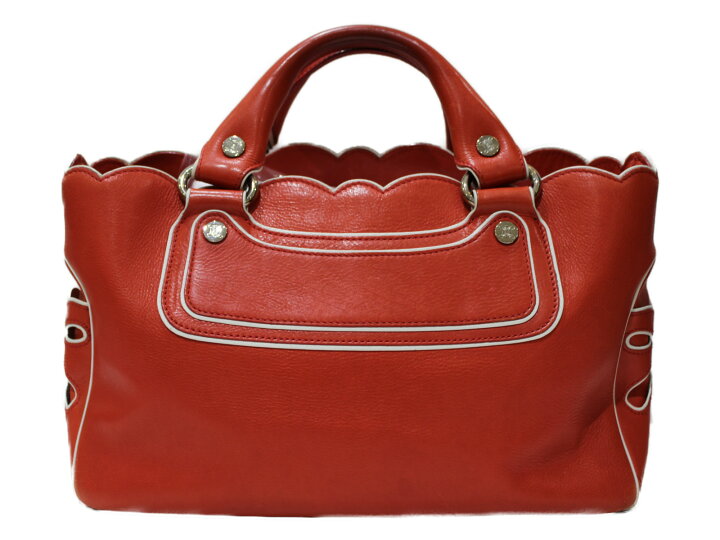楽天市場】CELINE セリーヌ ブギーバッグ CE00/33 レザー レッド系  