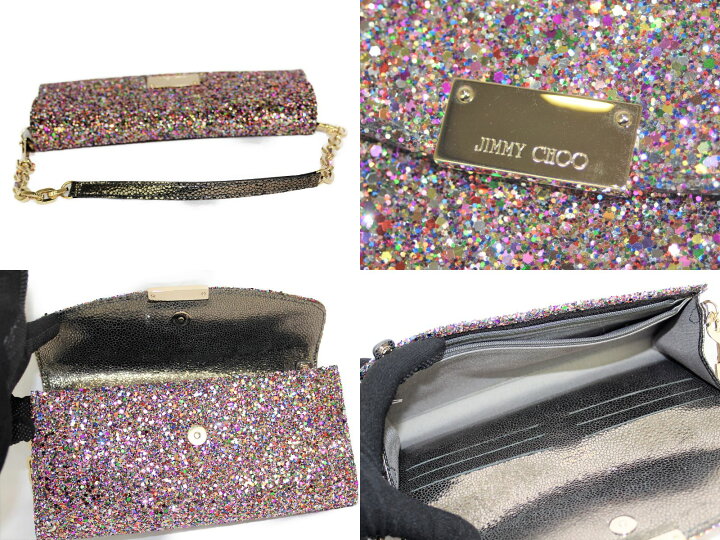 楽天市場】JIMMY CHOO スパンコールショルダー&クラッチバッグ マルチ 