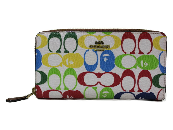 楽天市場】COACH アコーディオンジップウォレット K1922-89378 APE 