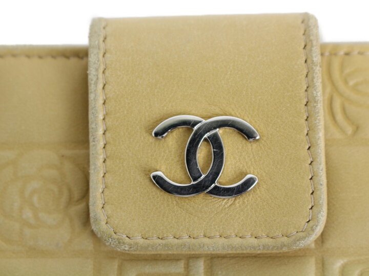 楽天市場】CHANEL シャネル アイコン2つ折り財布 ココマーク ベージュ  