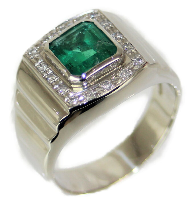 楽天市場】E1.95ct D0.12ct 印台リング Pt900 プラチナ ダイヤモンド 