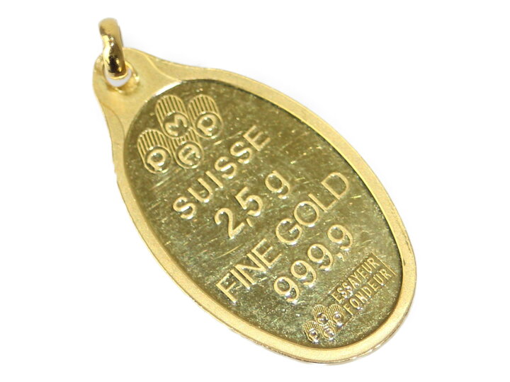 楽天市場】K24 SUISSE FINE GOLD インゴットペンダントトップ 純金 