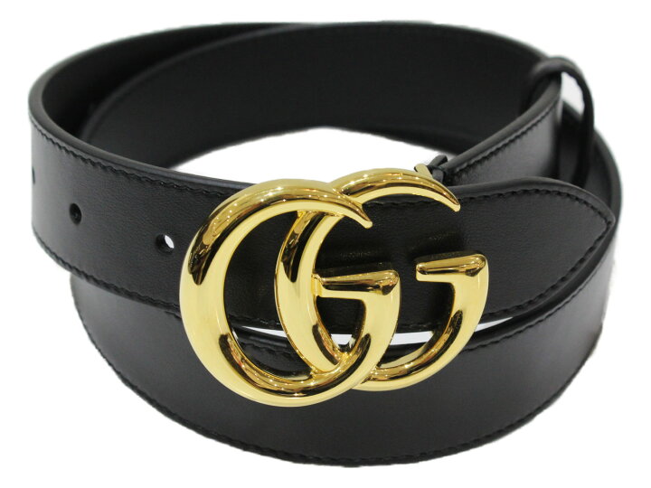 楽天市場】GUCCI グッチ GGマーモント シャイニーバックル レザー 