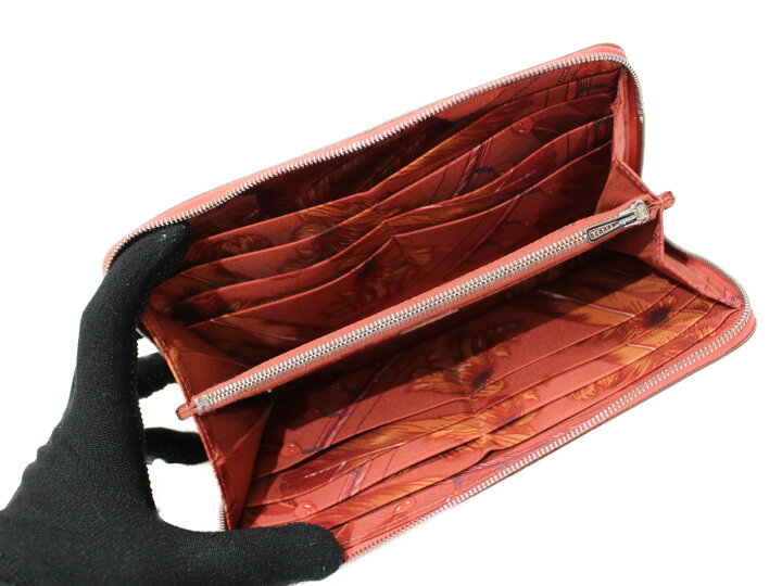 楽天市場】【箱あり】HERMES アザップロング シルクイン レザー  