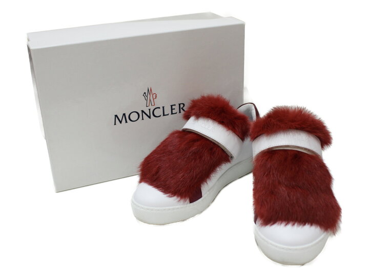 楽天市場】【箱あり】MONCLER LUCIEファースニーカー ファー×レザー 