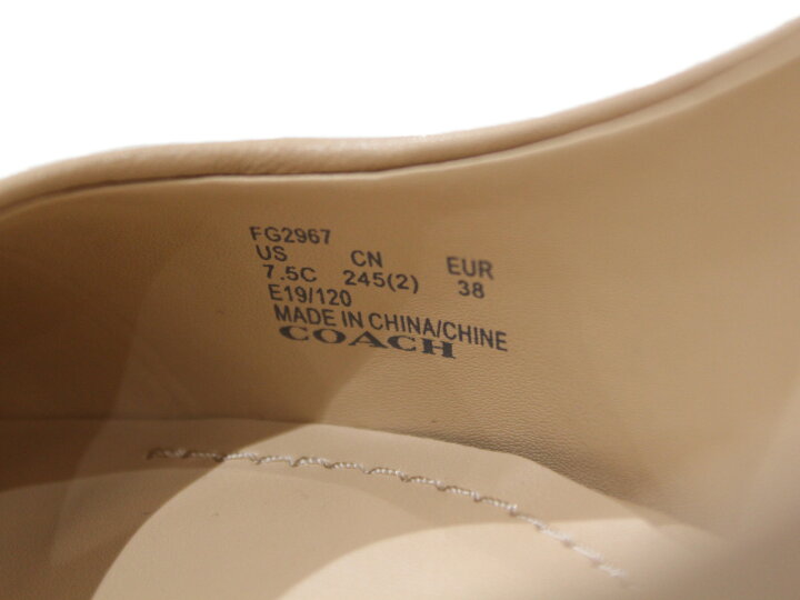 楽天市場】【☆未使用品☆】【箱あり】COACH パンプス FG2967 レザー 