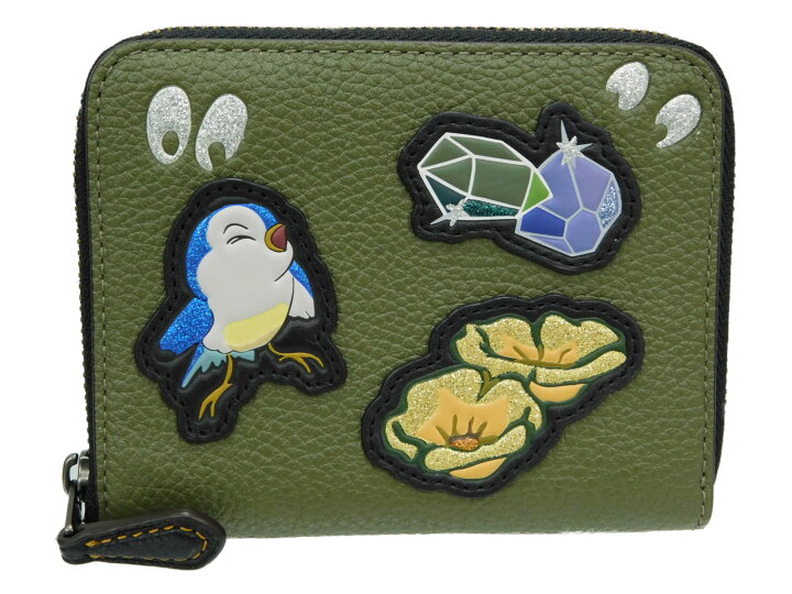 楽天市場】COACH コーチ 白雪姫七人の小人ジップ2つ折り財布 スモール 