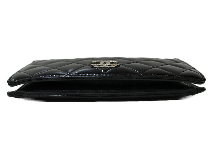 楽天市場】CHANEL 二つ折り長財布 A48691 ブリリアントパテントレザー 