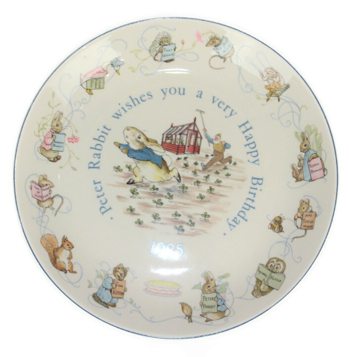 楽天市場】WEDGWOOD 1985年 ピーターラビット バースデー プレート 