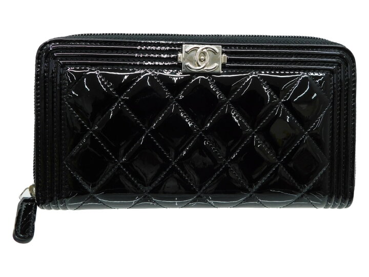 楽天市場】CHANEL シャネル ラウンドファスナー長財布 A80288 ブラック 