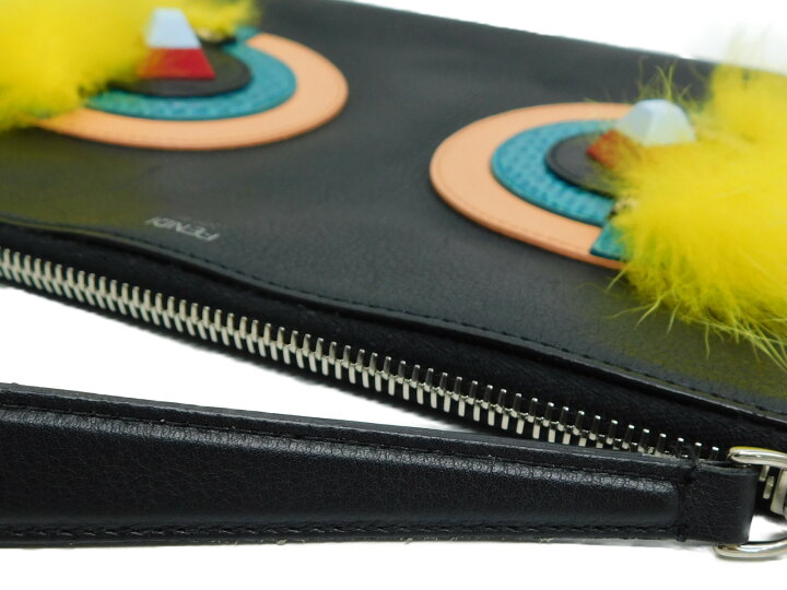 楽天市場】FENDI フェンディ モンスタークラッチバッグ 8M0363  