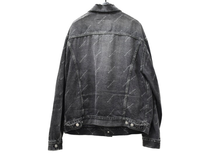 楽天市場】BALENCIAGAデニムジャケットダークグレー系 サイズ38 綿100 