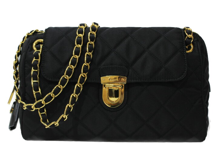 楽天市場】【布袋・ギャラあり】PRADA Wチェーンショルダー BR4965 
