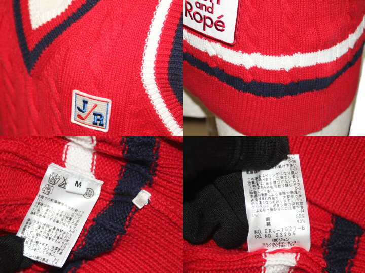 JUNROPE ゴルフウェア ベスト レッド ネイビー ホワイト/赤 紺色 白 レディース ブランド 洋服 スポーツ 冬 ニット【中古】 松前R56号店 かんてい局松前R56号店 JunRope ジュン&ロペ ゴルフウェア ベスト ホワイト ネイビー レッド 白 赤 紺色 レディース ブランド 洋服 スポーツ 冬 ニット 松前R56号店