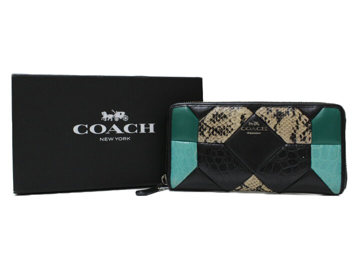 楽天市場】【箱あり】COACH ラウンドファスナー長財布 D1681 レザー 
