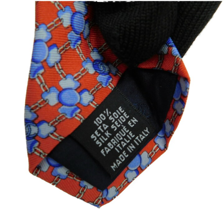 楽天市場】CHANEL シャネル ネクタイ ココマーク オレンジ 青色 水色  