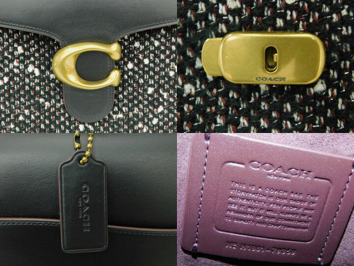 楽天市場】COACH コーチ 79352 ツイードTabbyトップハンドル バッグ 