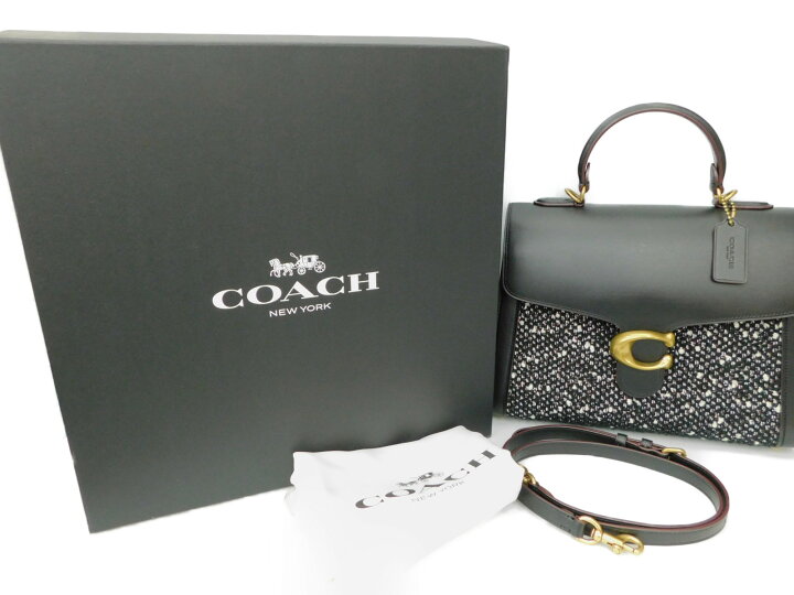 楽天市場】COACH コーチ 79352 ツイードTabbyトップハンドル バッグ 