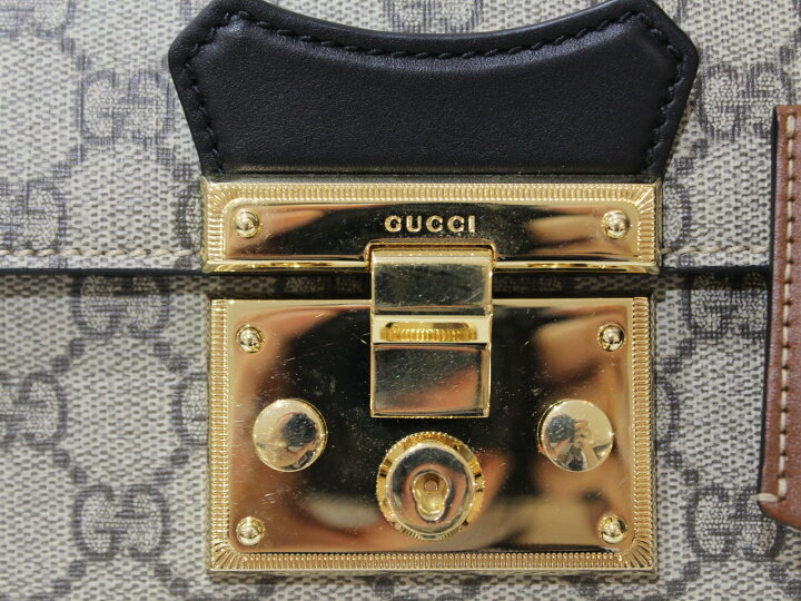 楽天市場】【箱あり】GUCCI パドロック GGスモールバンブーショルダー 
