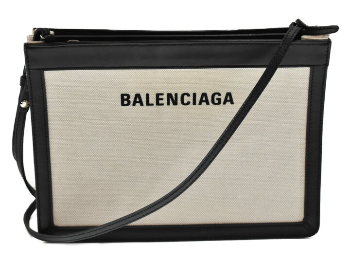 Balenciaga NAVY MEDIUM POUCH ショルダーバッグ