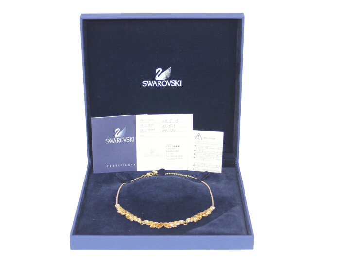 楽天市場】SWAROVSKI ゴージャスネックレス 992690 ゴールド 