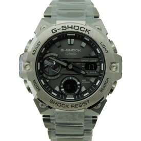 CASIO　カシオ　G-SHOCK　ジーショック　GST-B400D-1AJF　タフソーラー　アナログ　デジタル　ステンレススチール　SS　ブラック×シルバー　20気圧防水　メンズ　腕時計　【中古】