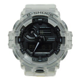 CASIO　カシオ　G-SHOCK 　ジーショック　GA-700SKE-7AJF　クオーツ　デジタル　アナログ　クリア　スケルトン　樹脂　20気圧防水　メンズ　腕時計【中古】