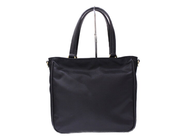 楽天市場】PRADA トートバッグ 1BG308 ナイロン×レザー ブラック  
