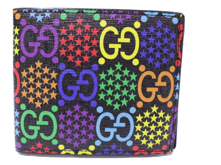 楽天市場】GUCCI グッチ GGサイケデリック 601092 二つ折り財布  