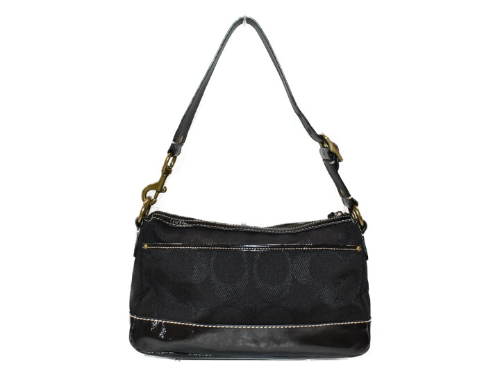 楽天市場】【中古品】COACH レガシー F13102 ブラック キャンバス 