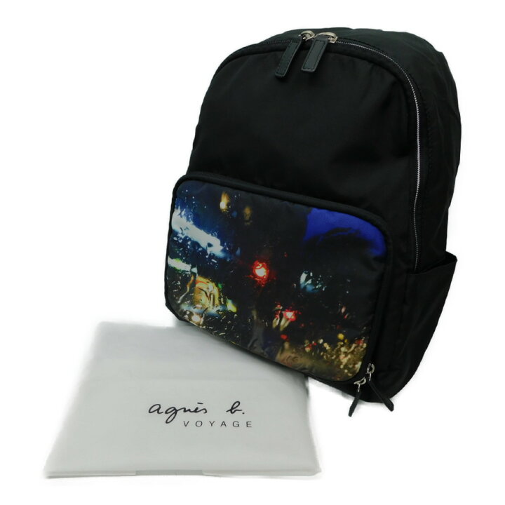 楽天市場 Agnes B アニエスベー バックパック Js18a 04 黒 ブラック リュック シンプル メンズ レディース ウィメンズ カジュアル ナイロン メタルファスナー 前面プリントデザイン ギフト プレゼント ラッピング 贈り物 中古 新居浜店 かんてい局松前ｒ５６号店