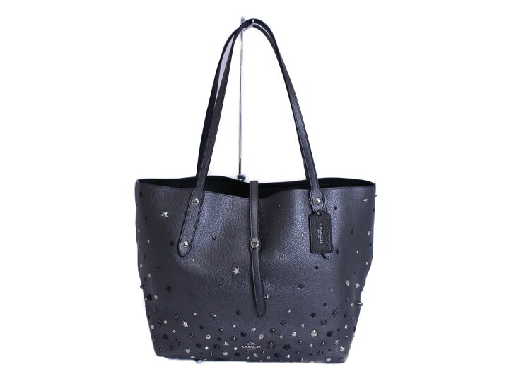 楽天市場】COACH コーチ トートバッグ 59504 メタリック レザー スター 