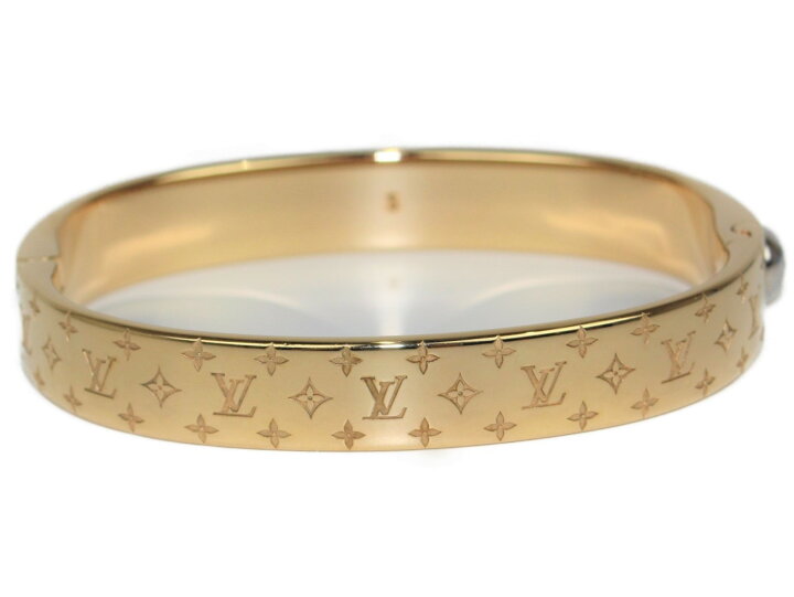 楽天市場】 LOUIS VUITTON カフ・ナノグラム M00251 ゴールド メンズ  