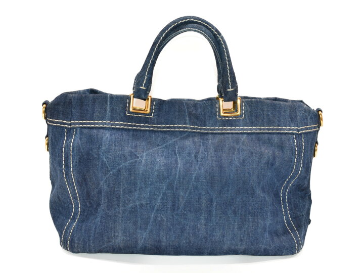 楽天市場】【おしゃれ☆中古品】PRADA 2WAYトートバッグ BN2069 ブルー 