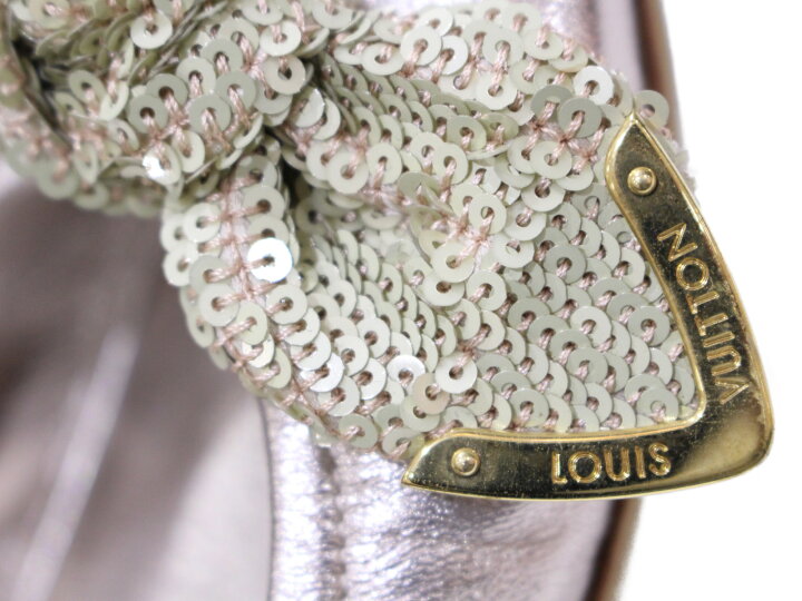 楽天市場】LOUIS VUITTON ルイヴィトン スパンコール バレエシューズ 