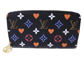 LOUIS VUITTON　ルイヴィトン　ジッピーウォレット　M80323　ゲームオンモノグラム　長財布　ウォレット　ハート　モノグラム　ノワール　マルチカラー　レディース　ギフト　プレゼント包装可【中古】新居浜店