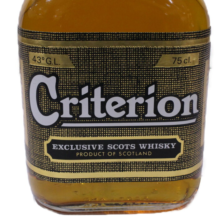 楽天市場】Criterion クリテリオン 750ml 43％ スコッチ 
