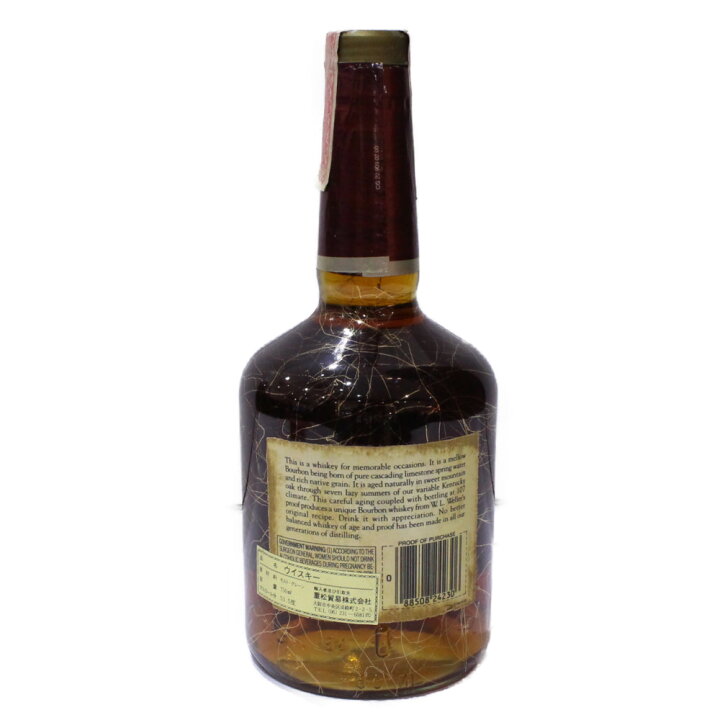 楽天市場】Old Weller オールド ウェラー original 107 proof 750ml 