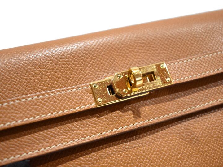 楽天市場】【箱あり☆中古品】HERMES エルメスケリーウォレット □O 