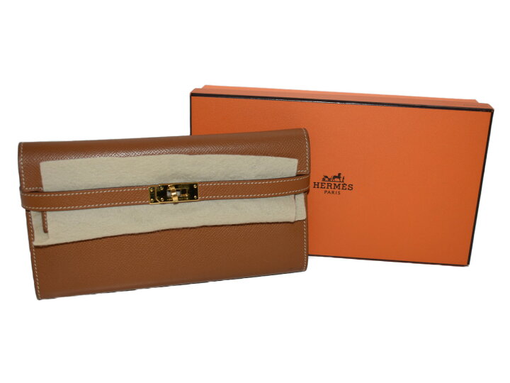 楽天市場】【箱あり☆中古品】HERMES エルメスケリーウォレット □O 