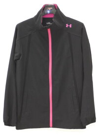 UNDER ARMOUR アンダーアーマー フルジップ ブラック ピンク レディース ブランド 洋服 長袖 アウター 上着 ゴルフウェア golf【中古】 松前R56号店