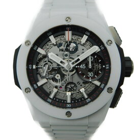 HUBLOT　ウブロ　ビックバンインテグラル　451.HX.1123.HX　自動巻き　クロノグラフ　スケルトンダイアル　100m防水　ホワイトセラミック　メンズ　腕時計【中古】 新居浜店