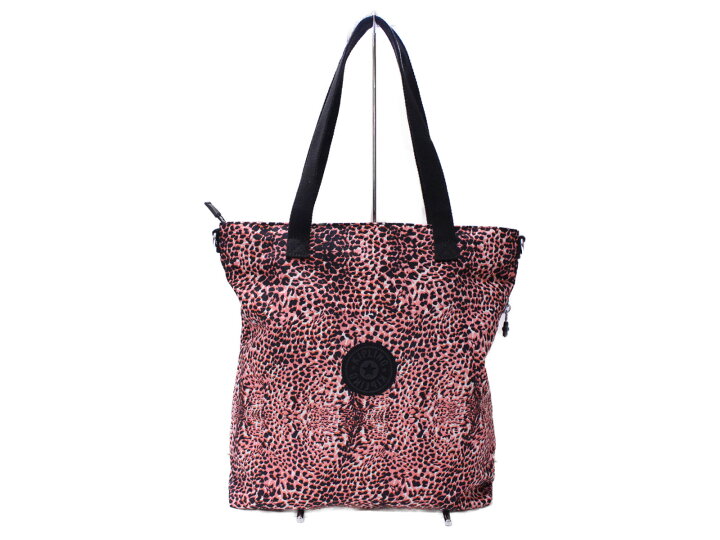 楽天市場】kipling キプリング トートバッグ ピンク ヒョウ柄 大きめ 