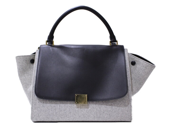 楽天市場】CELINE セリーヌ トラペーズ ミディアム 169542 レザー  