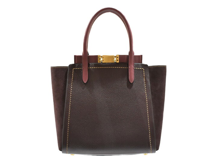 楽天市場】 COACHトループ トートバッグ 78484 ワインレッド系 レザー 